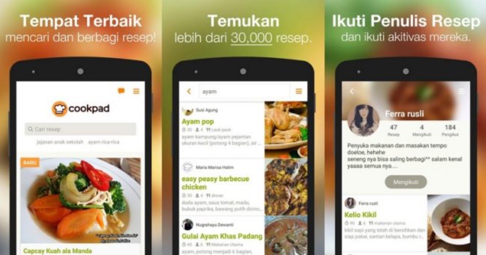 Aplikasi Food Directory Indonesia